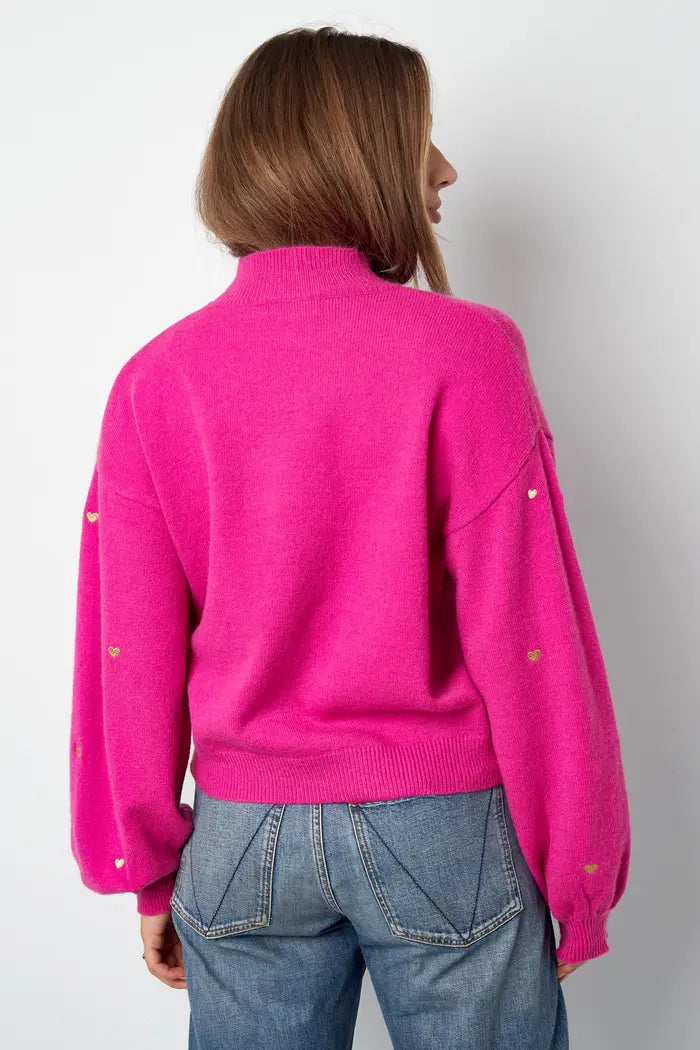 Pullover Herzi in Pink