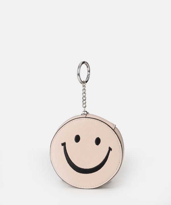 Schlüsselanhänger Smiling Face Charm in Chalk