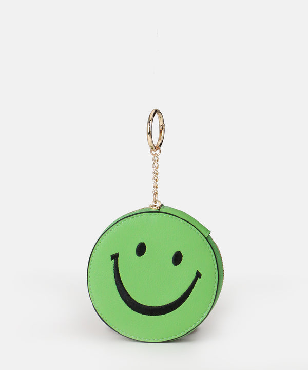 Schlüsselanhänger Smiling Face Charm in Matcha Green/Gold