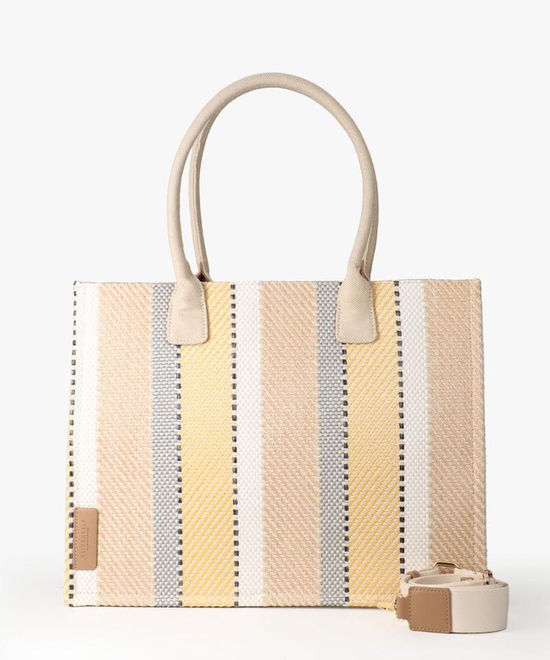 Hulu Shopper in Beige Mix/Gold