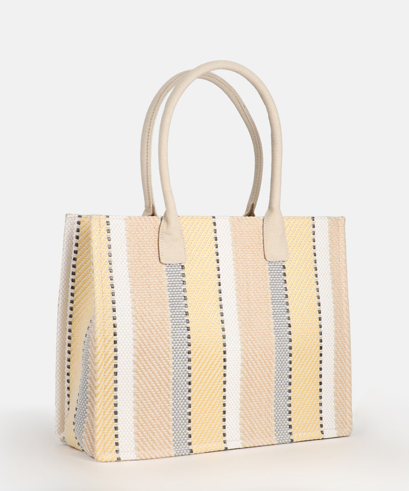 Hulu Shopper in Beige Mix/Gold