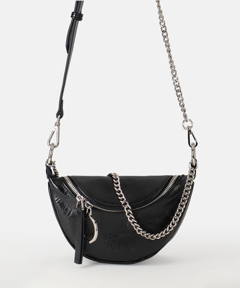 Crossbody Tasche Glossy Big Skien in Glossy Black