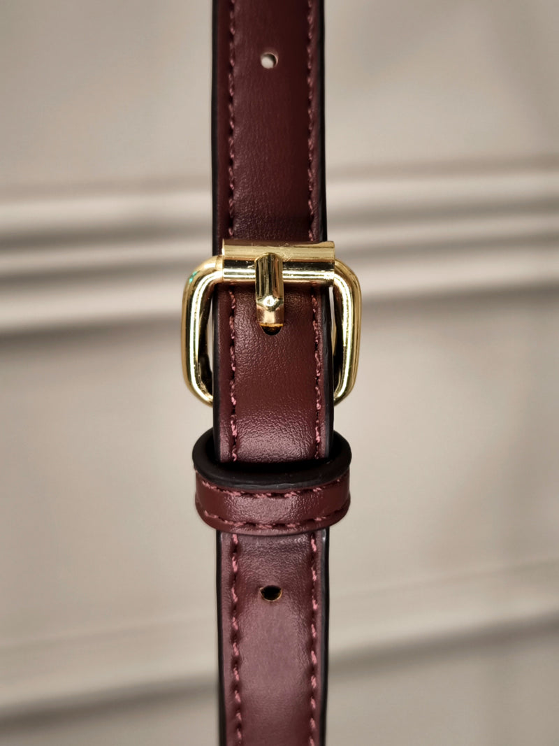 Crossbody Tasche Nellim in Oxblood/Gold