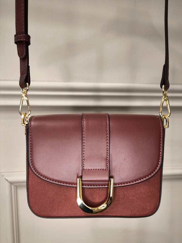 Crossbody Tasche Nellim in Oxblood/Gold