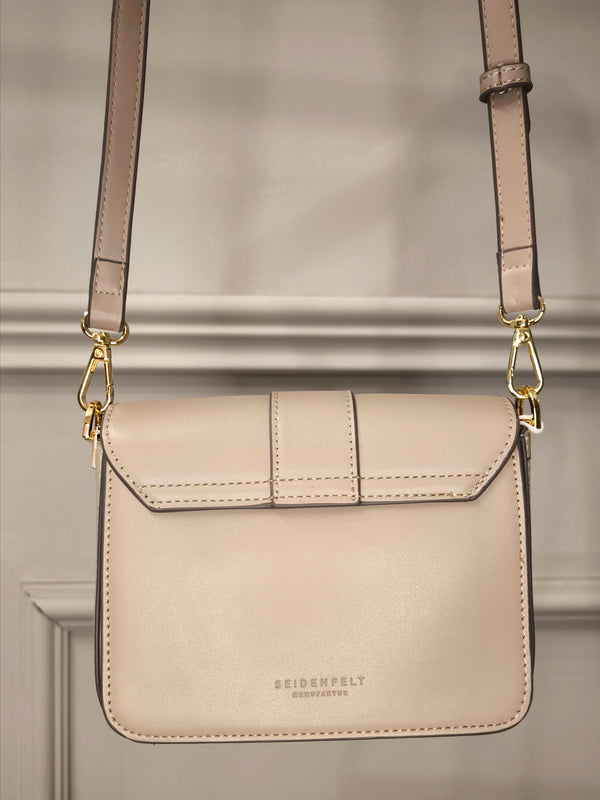 Crossbody Tasche Nellim in Smooth Taupe/Gold