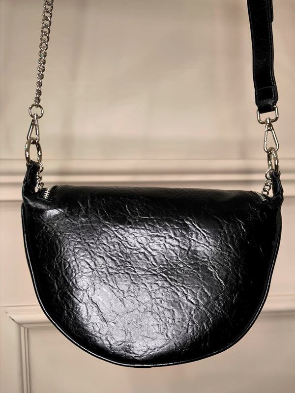 Crossbody Tasche Glossy Big Skien in Glossy Black