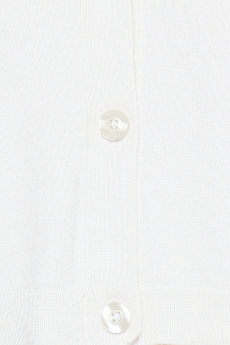 Cardigan Clia in Blanc de Blanc