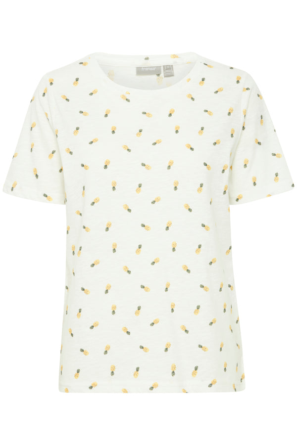 T-Shirt Hazel in Blanc de Blanc Ananas