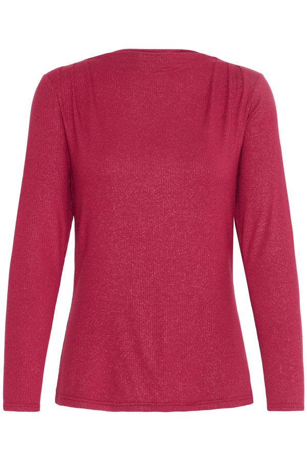 Shirt Regina in Beet Red Mix