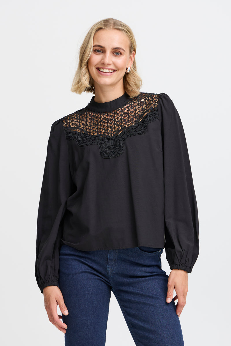 Bluse Vigga in Black