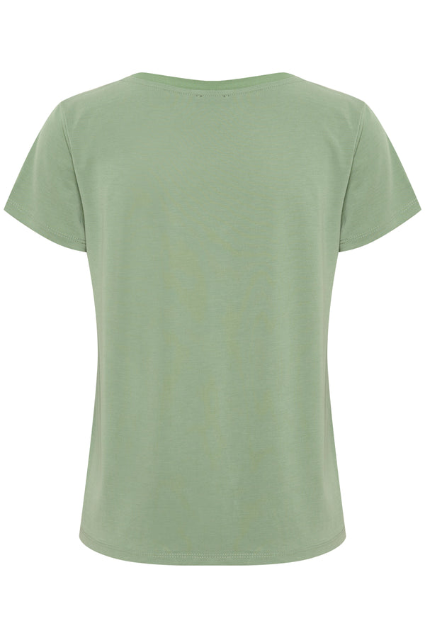 T- Shirt Columbine V- Neck in Loden Frost