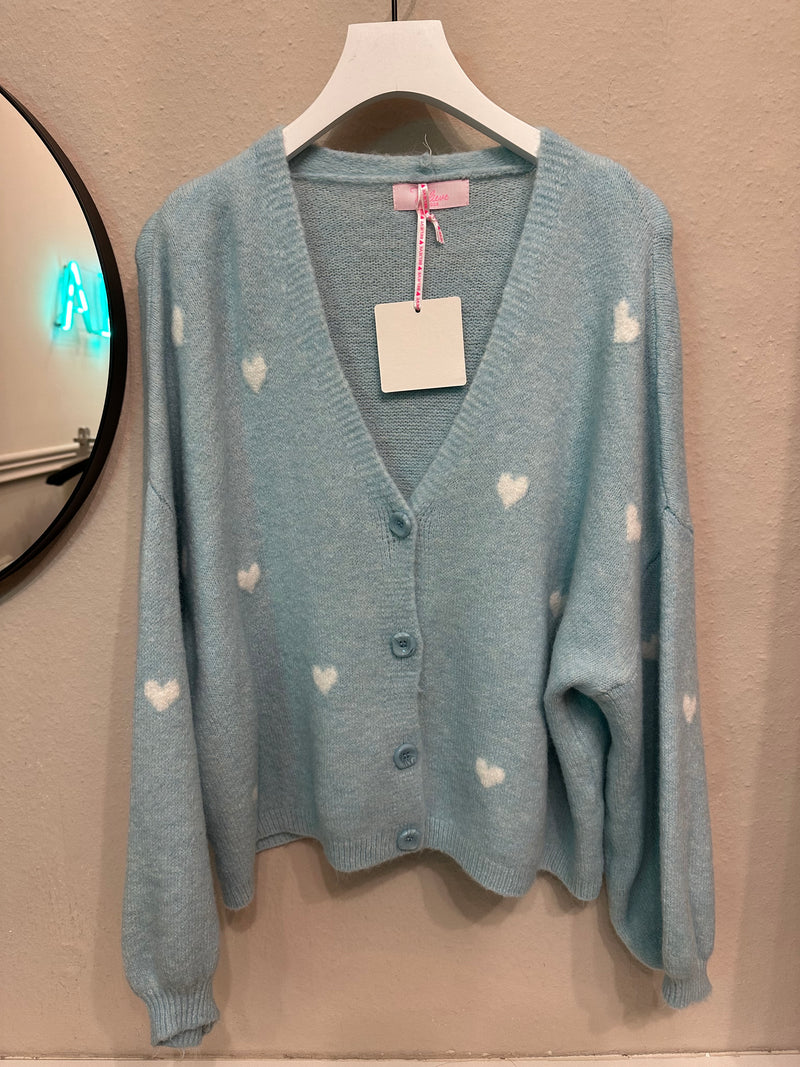 Cardigan Herzi in Hellblau