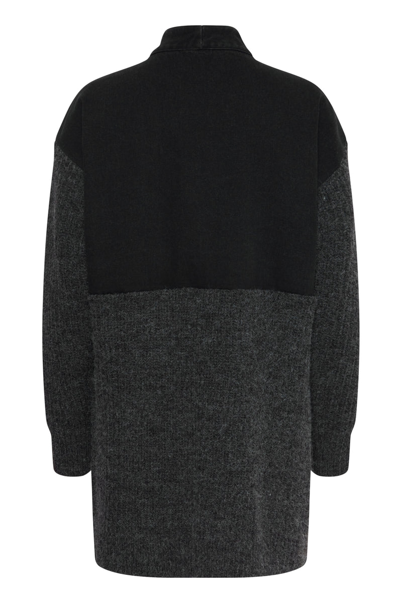 Cardigan Anke in Black Denim