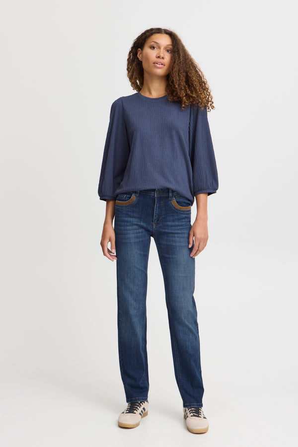 Jeans Elle in Dark Blue Denim