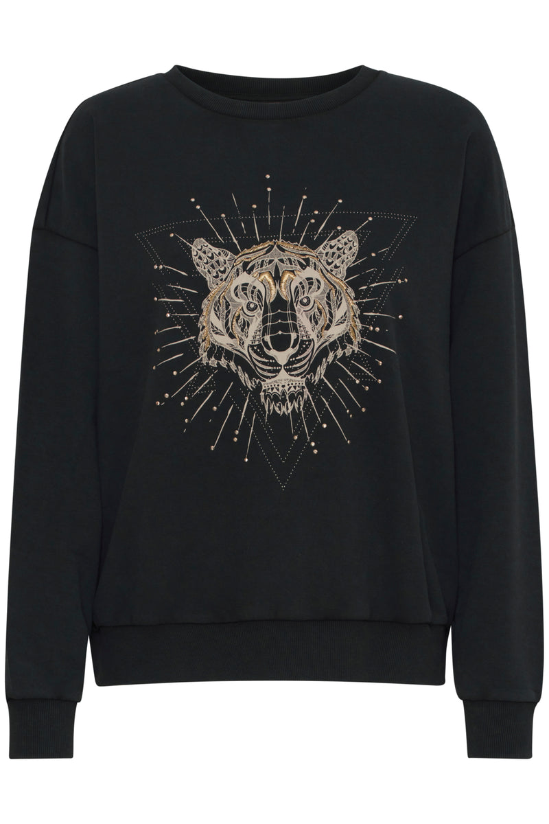 Sweatshirt Tabita in Black Beauty