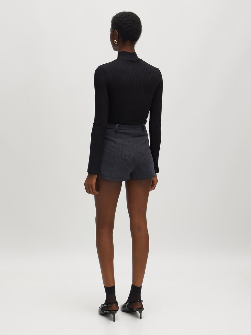 Skort Suzan in Dark Grey Melange