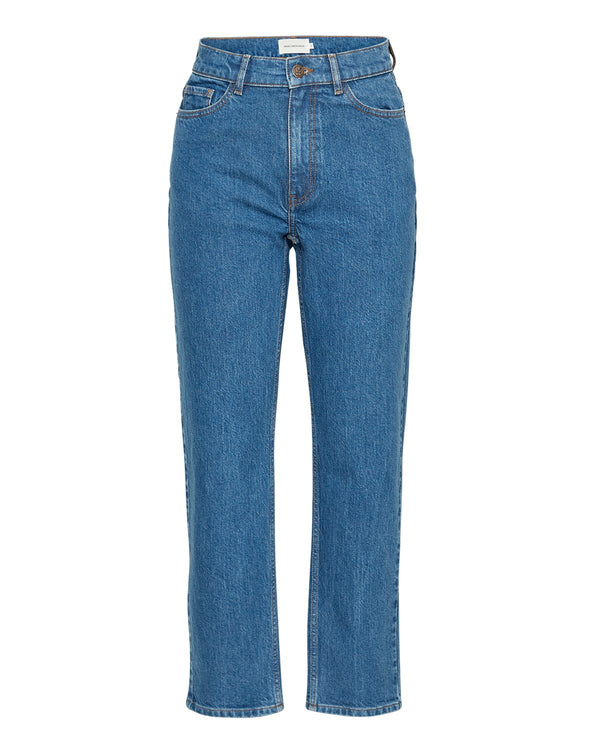 Slim Ankle Jeans Edi Ada in Mid Blue Wash