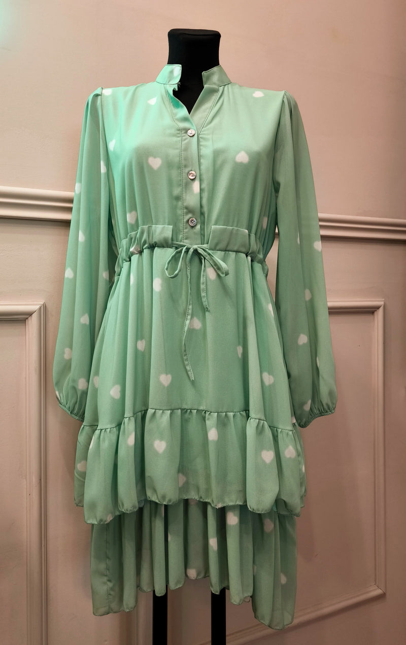 Kleid Herzi in Mint