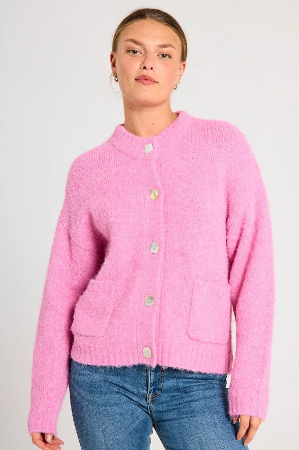 Cardigan Louisa in Fuchsia Pink