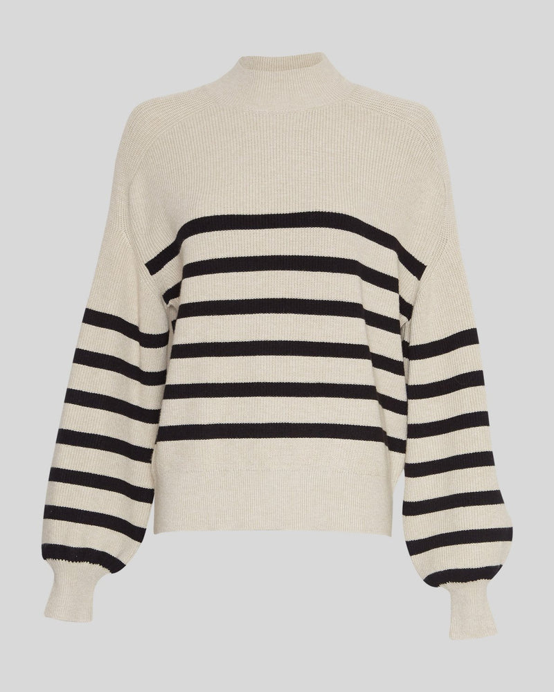 Pullover Maura Rachelle M in Oat Mel/Black