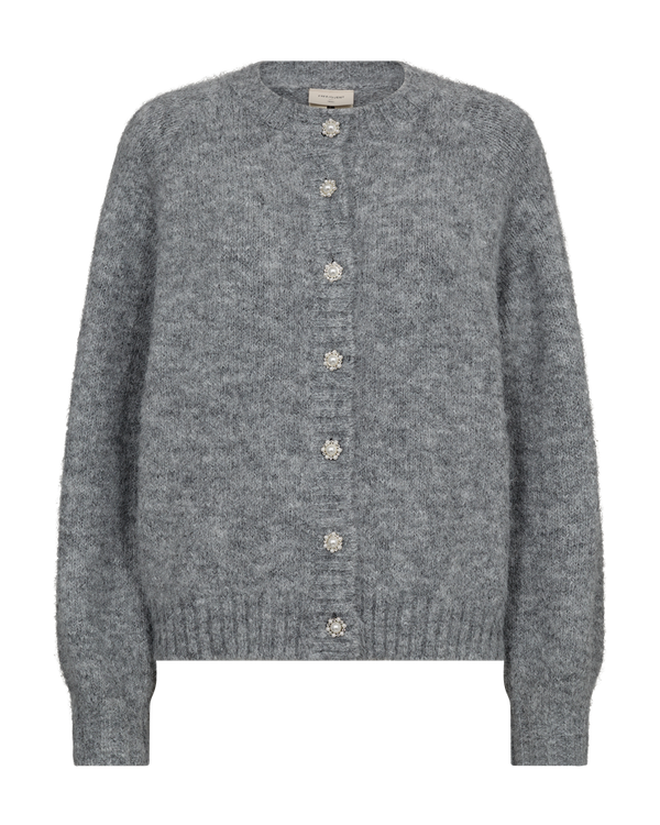 Cardigan Louisa in Medium Grey Melange