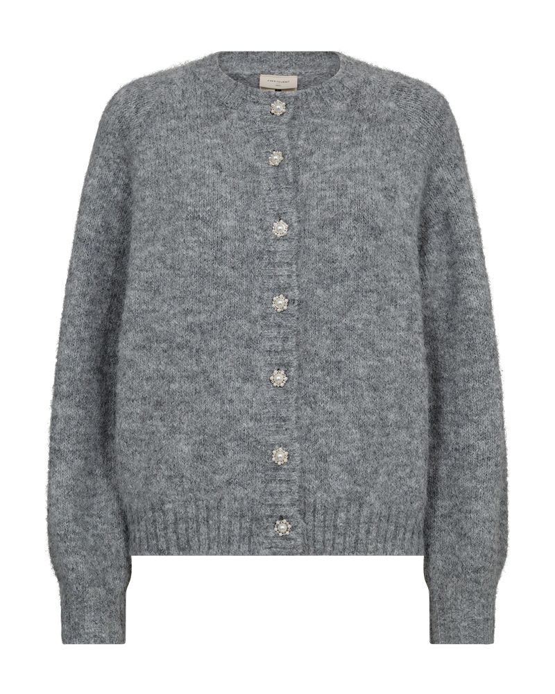 Cardigan Louisa in Medium Grey Melange