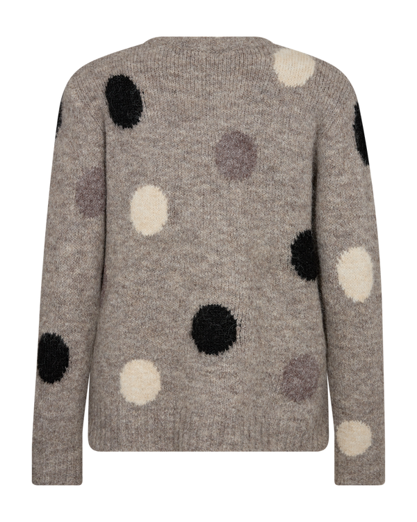 Pullover Louisa in Desert Taupe Mel. w. Black