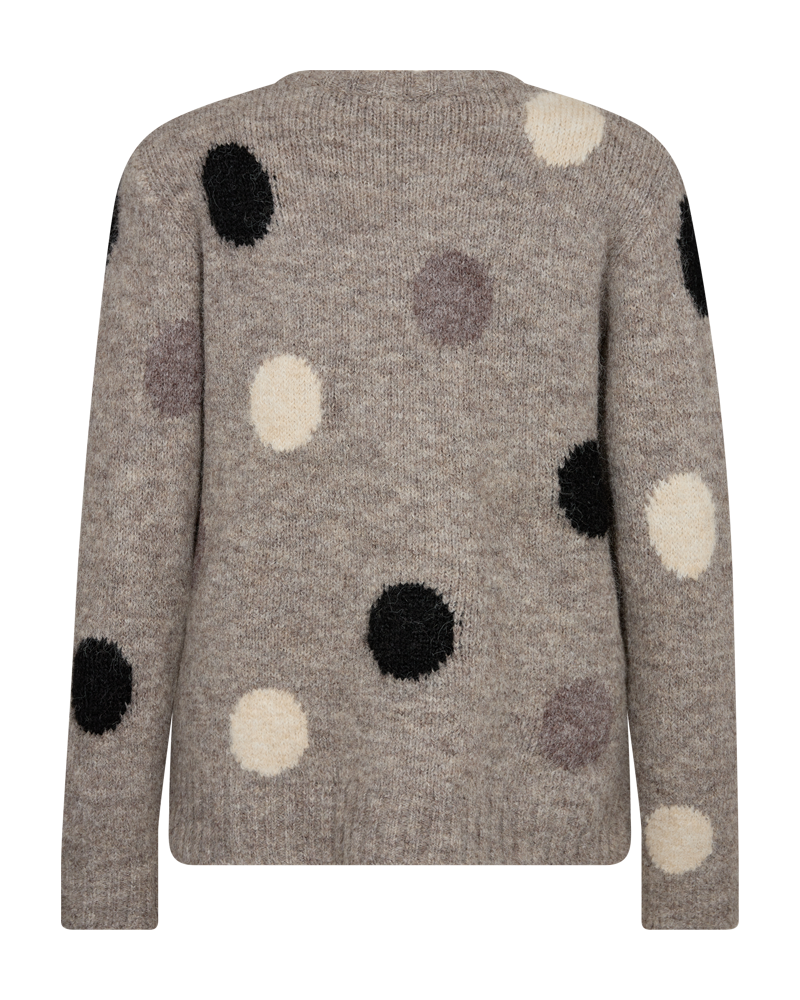 Pullover Louisa in Desert Taupe Mel. w. Black