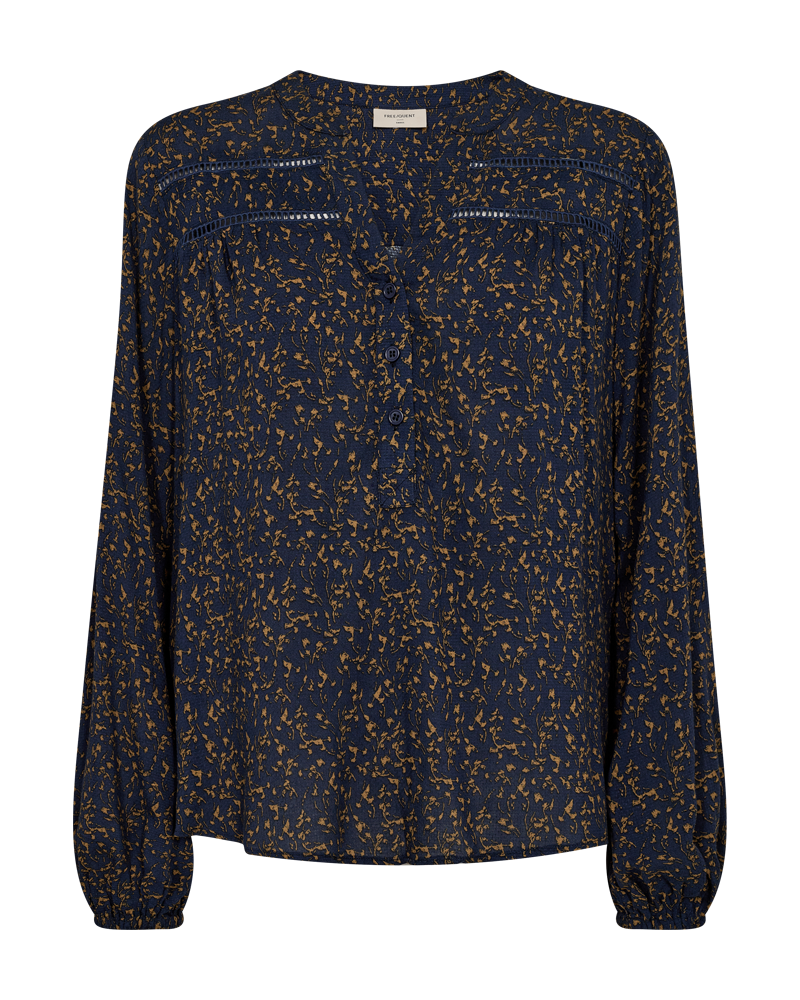 Bluse Adney in Navy Blazer w. Bronze Brown