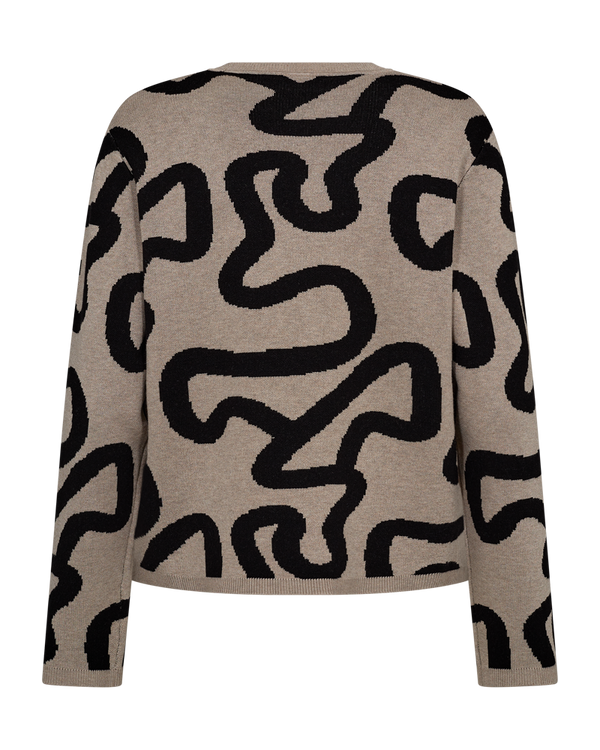 Pullover Ani in Simply Taupe MLG w. Black