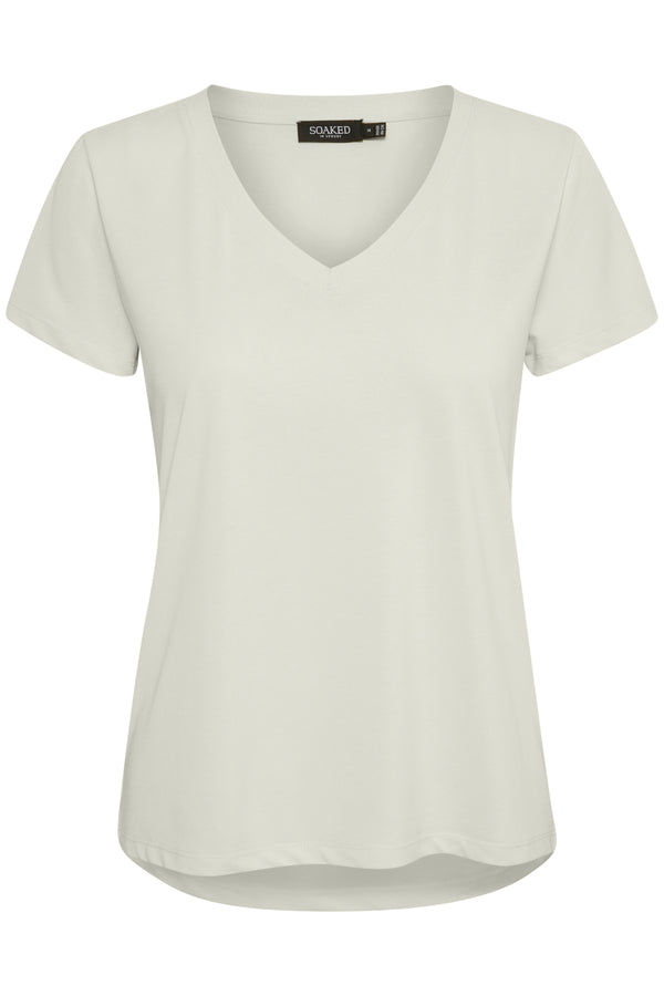 T- Shirt Columbine V- Neck in Pearl Blue