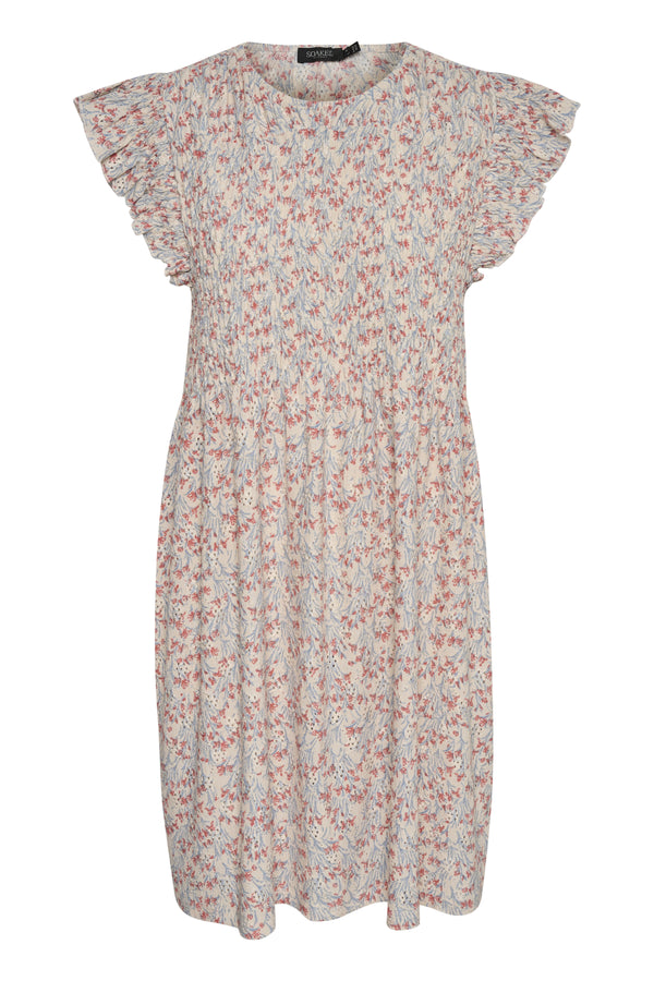 Kleid Suzie in Whisper White Lily Print