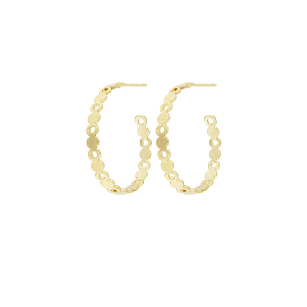 Ohrringe Theia Mini Dot Hoop Gold